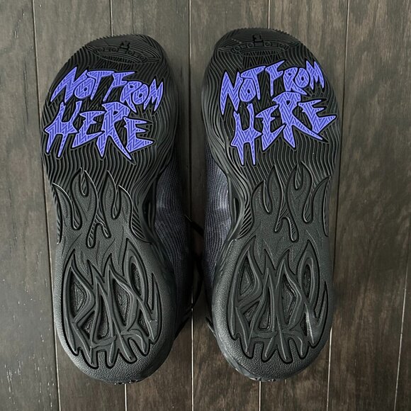 Puma MB.04 Lo Black Dark Amethyst Men's 12 Basketball Shoes - Picture 8 of 9